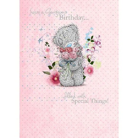 Bear With Bouquet Birthday Me to You Bear Card £1.79